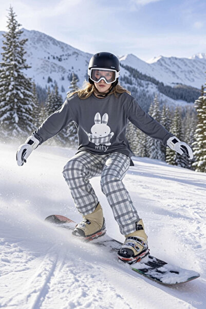 Aydoğan Σετ θερμικής πιτζάμας σε γκρι καρό