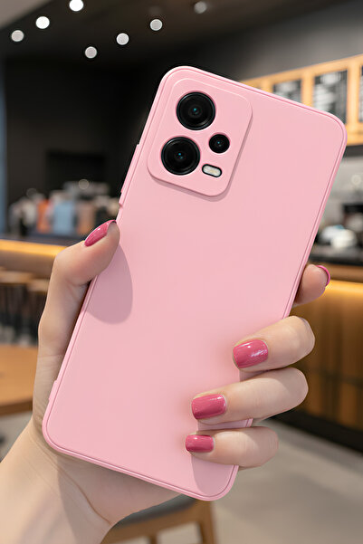 Hatreds Xiaomi Redmi Note 12 Pro 5G İçin Uyumlu İçi Kadife Sıvı Silikon Kılıf