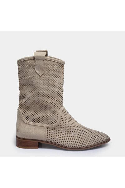 37Numara BÜYÜK NUMARA KADIN YAZLIK BOT KISA ÖKÇE 41-42-43-44-45 BEJ SÜET