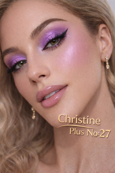 Christine Plus Toz Yapıda İnce Işıltılı Göz Farı - Lila No:27 (Eyeshadow)