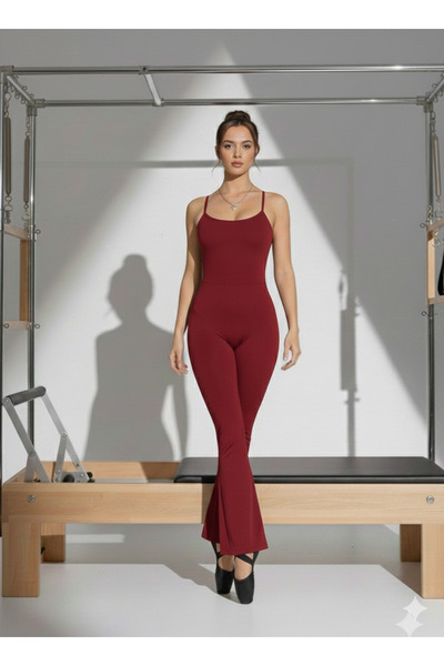 HİMENİSA Dámský zeštíhlující overal z lycry s španělskými nohavicemi a tenkým...