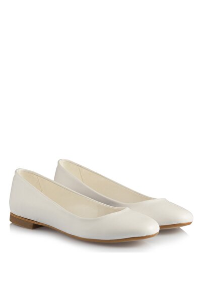 37Numara Νυφικό Μπαλαρίνα Λευκό Δερμάτινο