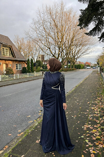 Modarana Berry Taşlı Tesettür Abiye