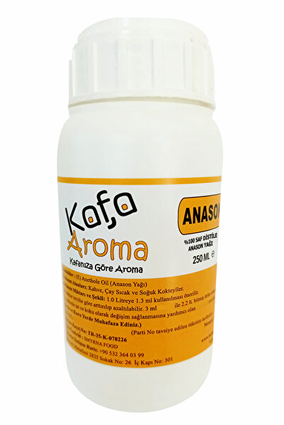 Kafa Aroma Saf kristal Anason Yağı Özel Distile Anason 250 ML