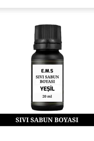 E.M.S AVM YEŞİL SIVI SABUN BOYASI SABUN BAZI BOYASI 20 ML 1.KALİTE.