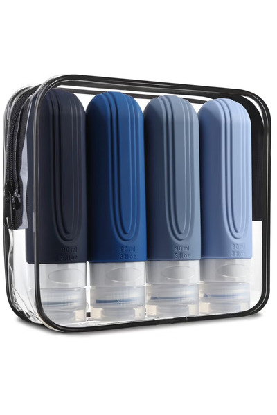 X SPRING Travel bottle toiletries, 3 ounces travel accessories shampoo, condi...