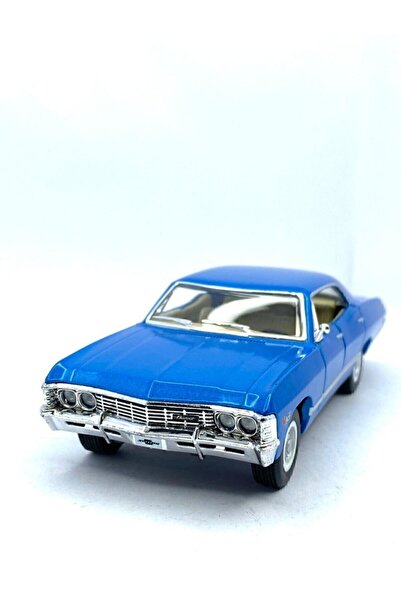 Kinsmart 1:43 1967 Mavi Chevrolet Impala Çek Birak Metal Araba