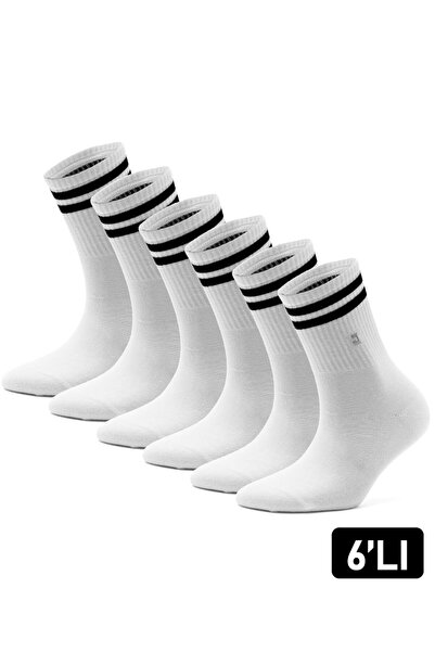 Just inner Men's 6-Pack Tennis Socks (Cotton)