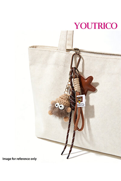 Youtrico سلسلة مفاتيح مصنوعة يدويًا من كرات السخام الرقيقة، وسحر حقيبة على شك...