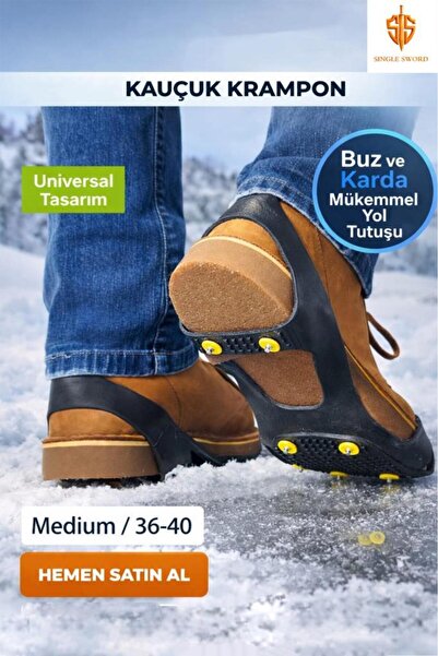 SINGLE SWORD Bot Kar Paleti Ayakkabı Kar Paleti-Kar Patik Geçmeli Bot Kayma Ö...