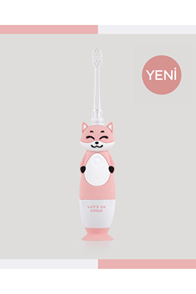 lets be child Sevimli Tilki Pilli Işıklı Diş Fırçası Pembe
