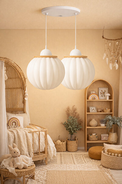 Rekatech Modern Dekoratif Sarkıt Avize Beyaz Led Uyumlu Şık Salon Koridor Mut...