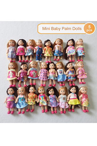 Choice <15 سم hhD-Different-5 قطع مجموعة متعددة الأنماط مع دمى نخيل صغيرة اخت...