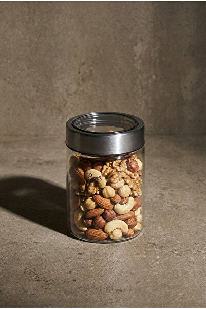 Perotti Cassetto 500 ml Stainless Steel Borosilicate Glass Jar with Lid 8.5X1...