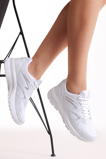 Tonny Black Унісекс Білі поліестерові дихаючі кросівки на шнурівці