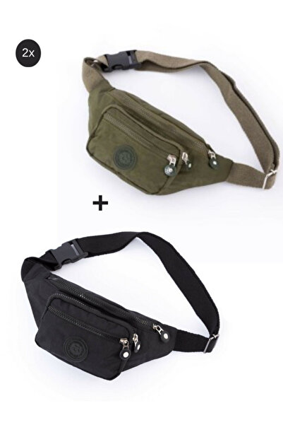 Newish Polo Yuppy Club Crinkle Crossbody Waist Shoulder and Sports Bag (Black...