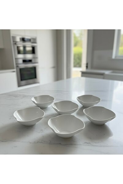 Mebey Home 6’lı Porselen Servis Sunum Reçellik Kahvaltılık