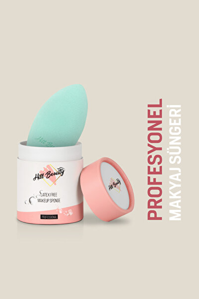 Hill Beauty Turkey Profesyonel Makyaj Süngeri Non-Latex 3 Cut Mint