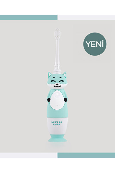 lets be child Sevimli Tilki Pilli Işıklı Diş Fırçası Turkuaz