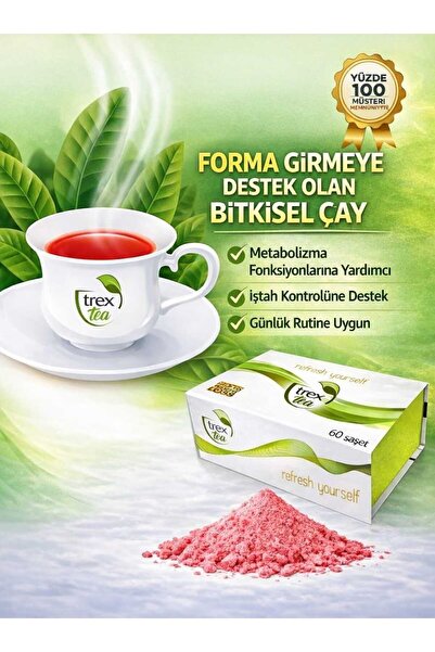 Trex Tea Karışık Bitki Çayı 60 lı Paket 1 Aylık Kullanım