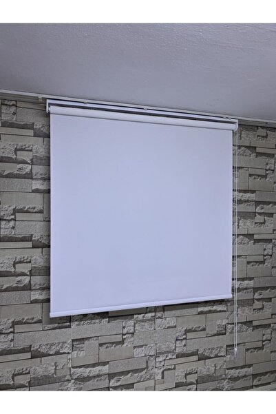 PERDECİNİZ Beyaz Renk Mat Stor Alüminyum Kasa(etek Düz) ENXBOY