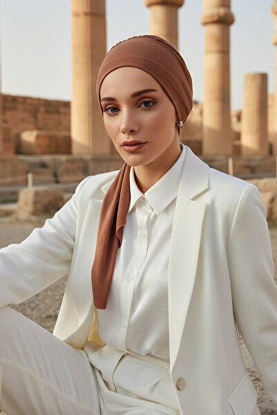 Aisha's Design Bone din bumbac pieptănat, B-49, maro închis