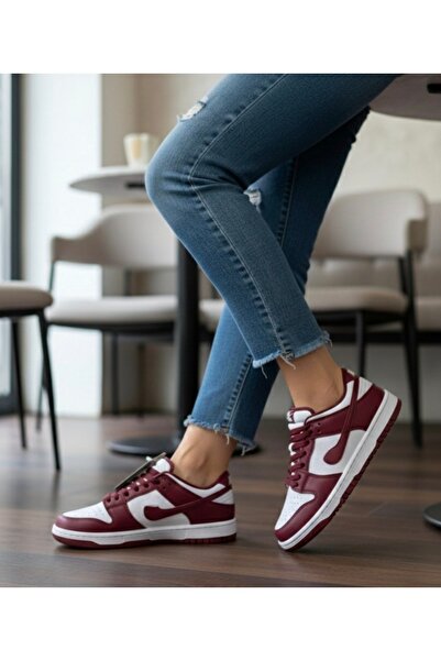 ÇınarShoes Unisex Bordo Günlük Sneaker Ayakkabı