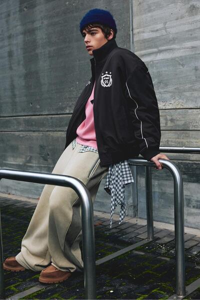 Pull & Bear STWD embroidered jacket