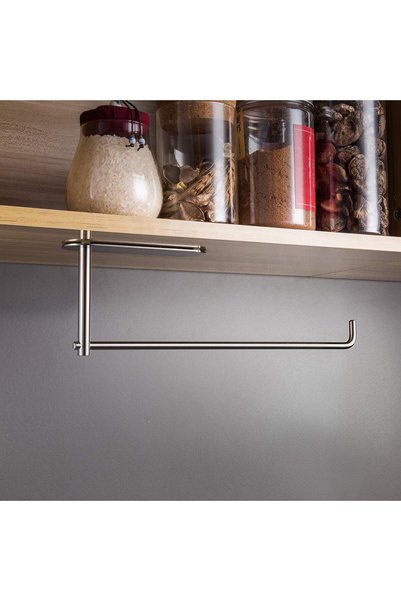 DELTAHOME Stainless Steel Adhesive Paper Towel Holder - Napkin Holder - Easy Assembly - Model: Berlin