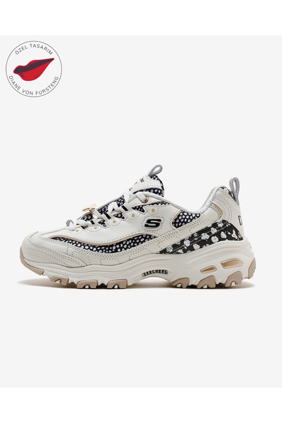 SKECHERS Dvf: D'Li̇tes Women's Beige Sneakers 149678 Ntbk