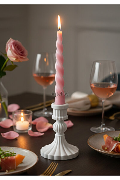 Arteliss Avrupa Tasarım Romantik Şamdan | İskandinav Tarz Dekoratif Mumluk