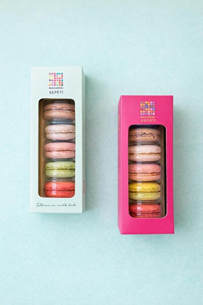 Macaron Sepeti 2 adet 6'lı Karışık Macaron