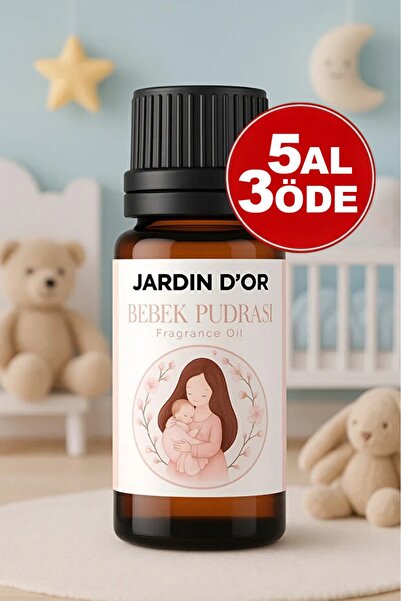 JARDIN D'OR Bebek Pudrası Esansiyel Uçucu Koku Yağı Buhurdanlık Yağı Difüzör ...