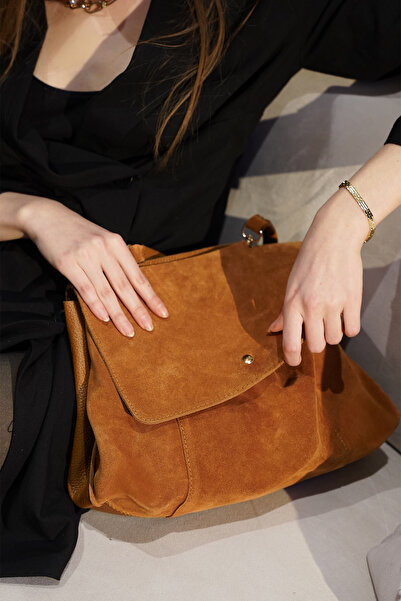 Marjin Geantă de mână și de umăr pentru femei, din piele naturală, cu fermoar...