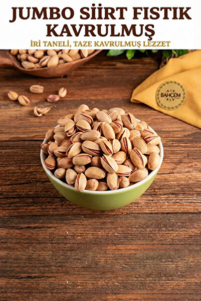 ANTEP FABRİKASI Jumbo Siirt Fıstık Kavrulmuş 500 g Paket