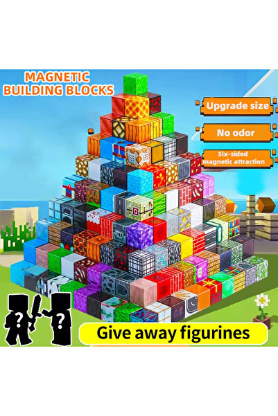 55PCS Magnetic building blocks toy building blocks full set of children's DIY assembly toy building