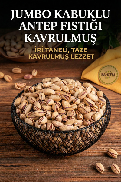 ANTEP FABRİKASI Jumbo Kabuklu Antep Fıstığı Kavrulmuş 1000 g Paket