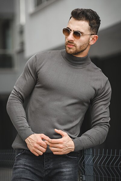 Oksit Ανδρικό πουλόβερ Seka 815 Cotton Slim Fit Half Fisherman