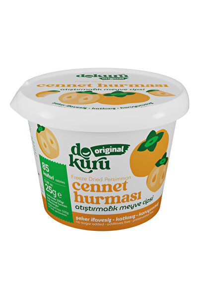 dokuru Cennet Hurması Kuru Meyve Cipsi - Dondurularak Kurutulmuş Freeze Dried...