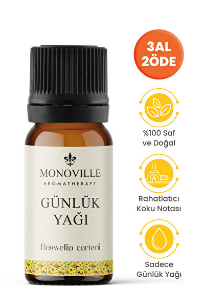 Monoville Günlük Uçucu Yağı 10 ml %100 Saf ve Doğal (Frankincense Essential Oil)