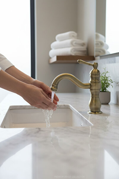 İSAOĞLU YAPI Antique Gold Sink Faucet Matte Gold Sink Faucet Gold Sink Faucet...