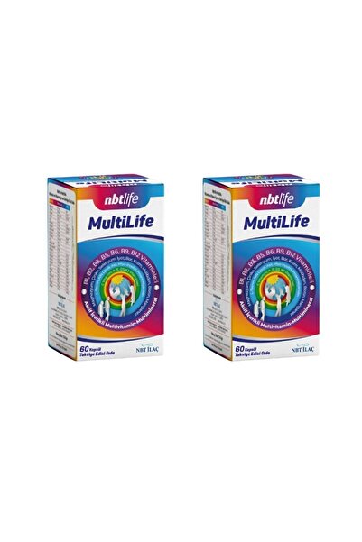 NBT Life Multilife Aktif İçerikli Multivitamin Multimineral Takviye Edici Gıd...