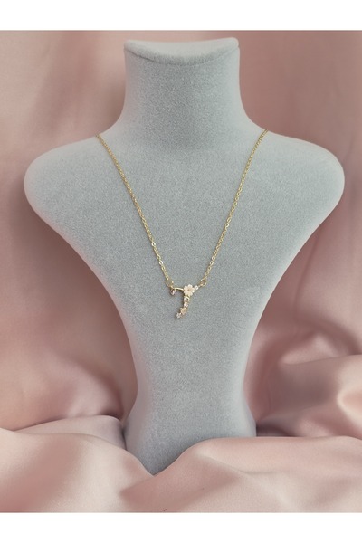 Glamluxe Steel letter necklace