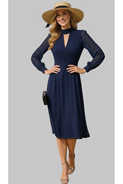 Jessica Dafer Melissa Yaka Detay Mor Şifon Elbide business women