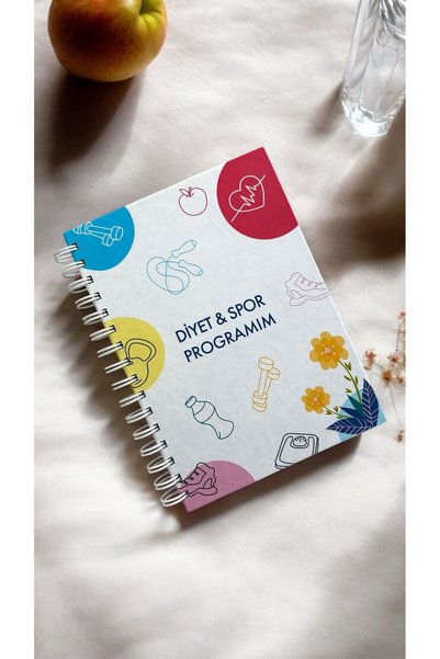 BULUT DİJİTAL Diet and Exercise Program Tracking Notebook & Diet Notebook