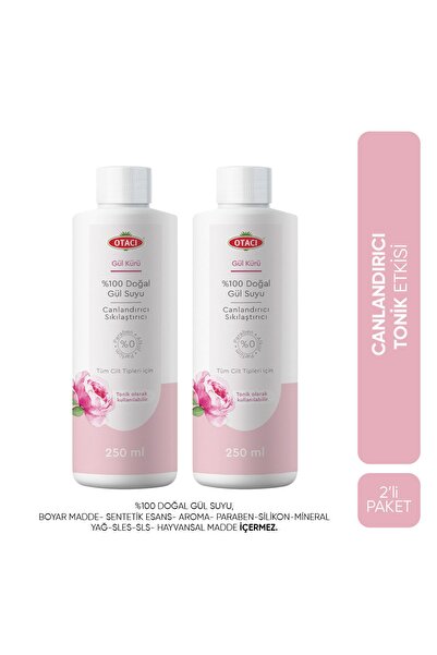 Otacı Avantajlı 2 li Gül Kürü %100 Doğal Gül Suyu 250 ml