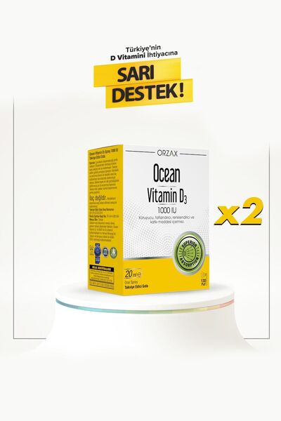 Ocean Vitamin D3 1000 Iu 20 Ml Sprey 2 Adet