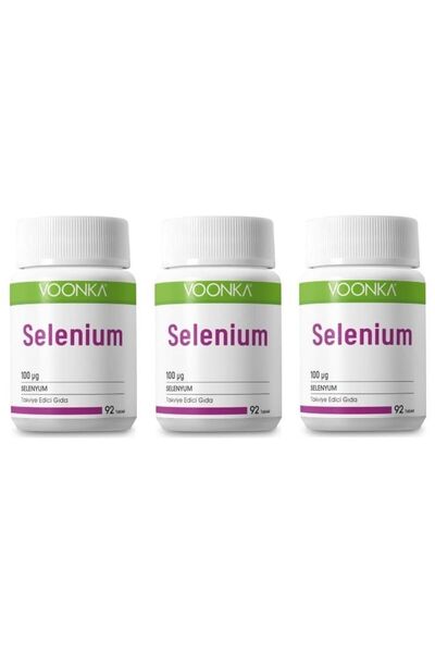 Voonka سيلينيوم 100 ملجم 92 كبسولة 3 قطع