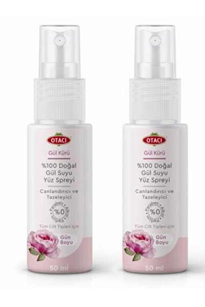 Otacı Gül Kürü %100 Doğal Gül Suyu Spreyi 50ml 2 Adet