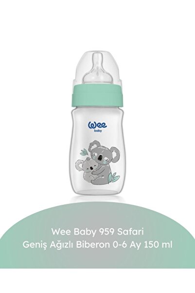 Wee Baby 959 Safari Geniş Ağızlı Biberon 0-6 Ay 150 ml